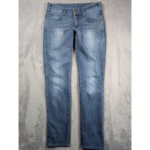 Wrangler Skanders Jeans Mens Size 32 Waist Slim Straight Work Casual Western